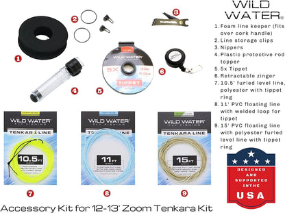 Wild Water Tenkara Zoom Fly Fishing Kit 12-13 ft Rod | SendIt Sailing