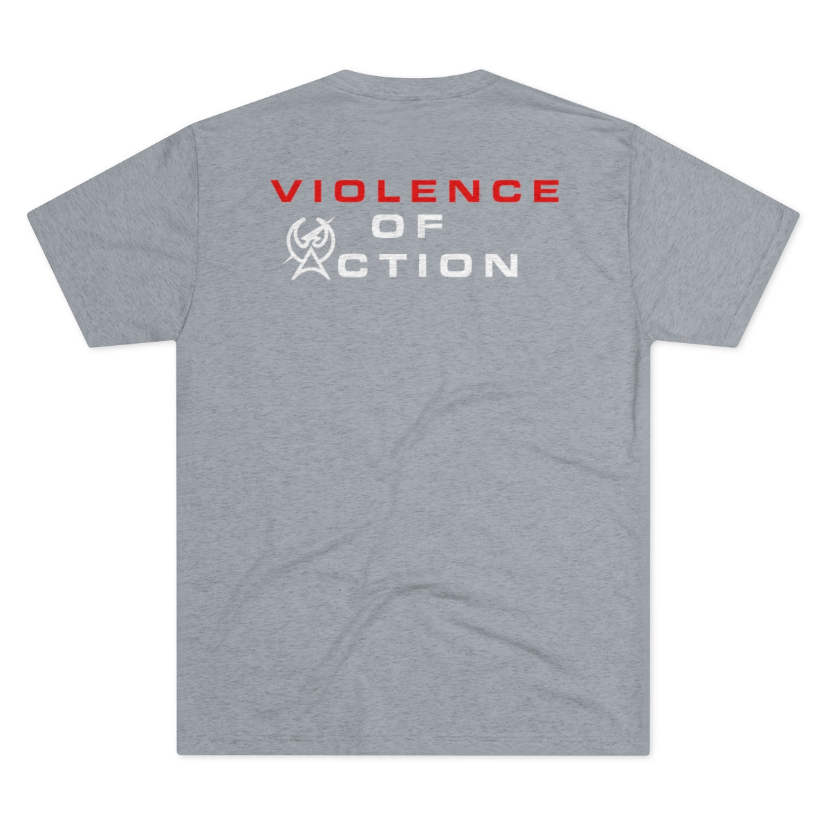 Destroyer Gray Men's Violence Of Action Tri-Blend Crew Tee