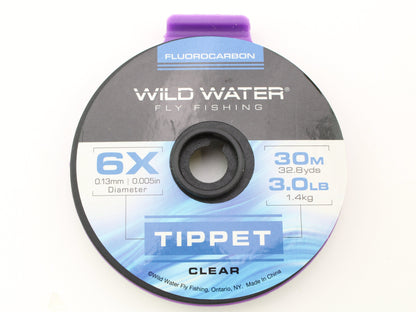 Wild Water Fly Fishing Fluorocarbon Tippet Spool 6X, 30m | SendIt Sailing