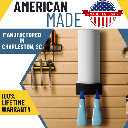 Vertical Paper Towel/Spray Bottle Holder