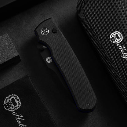 The Loyalist Folding Pocket Knife Giftset for Men and Women (Black and Blue)