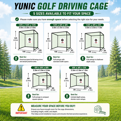 Golf Driving Practice Cage (Black)