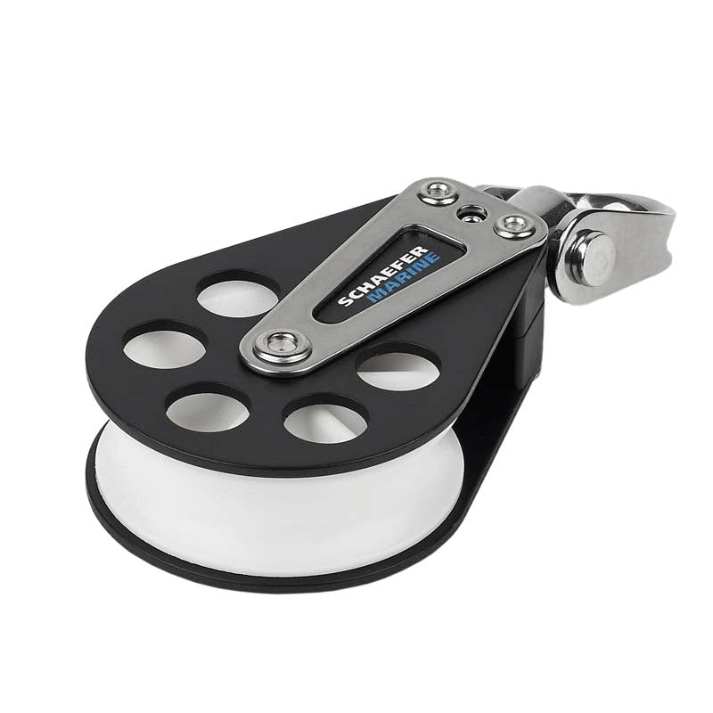 Schaefer Aluminum Block Single, Universal Head | SendIt Sailing