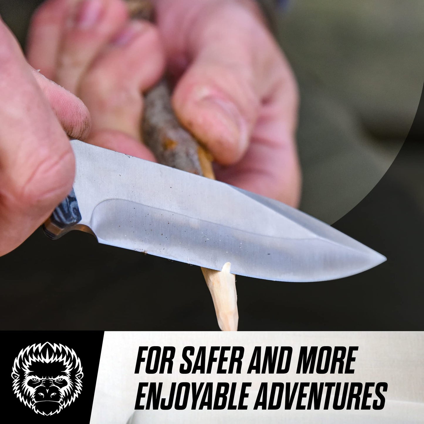 The Naked Silverback Survival Knife Giftset for Men