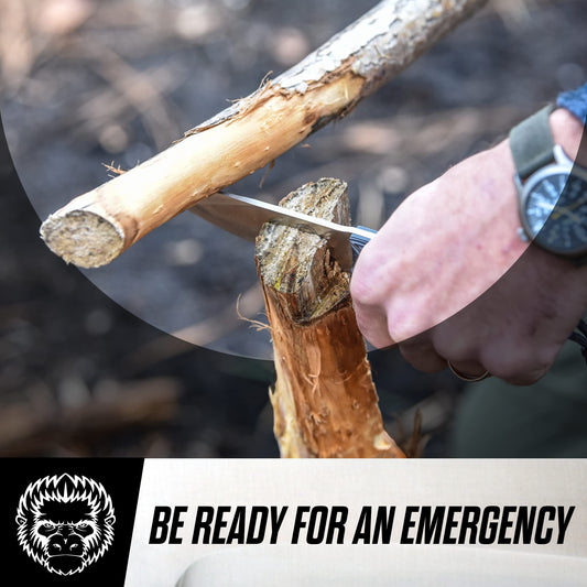 The Naked Silverback Survival Knife Giftset for Men