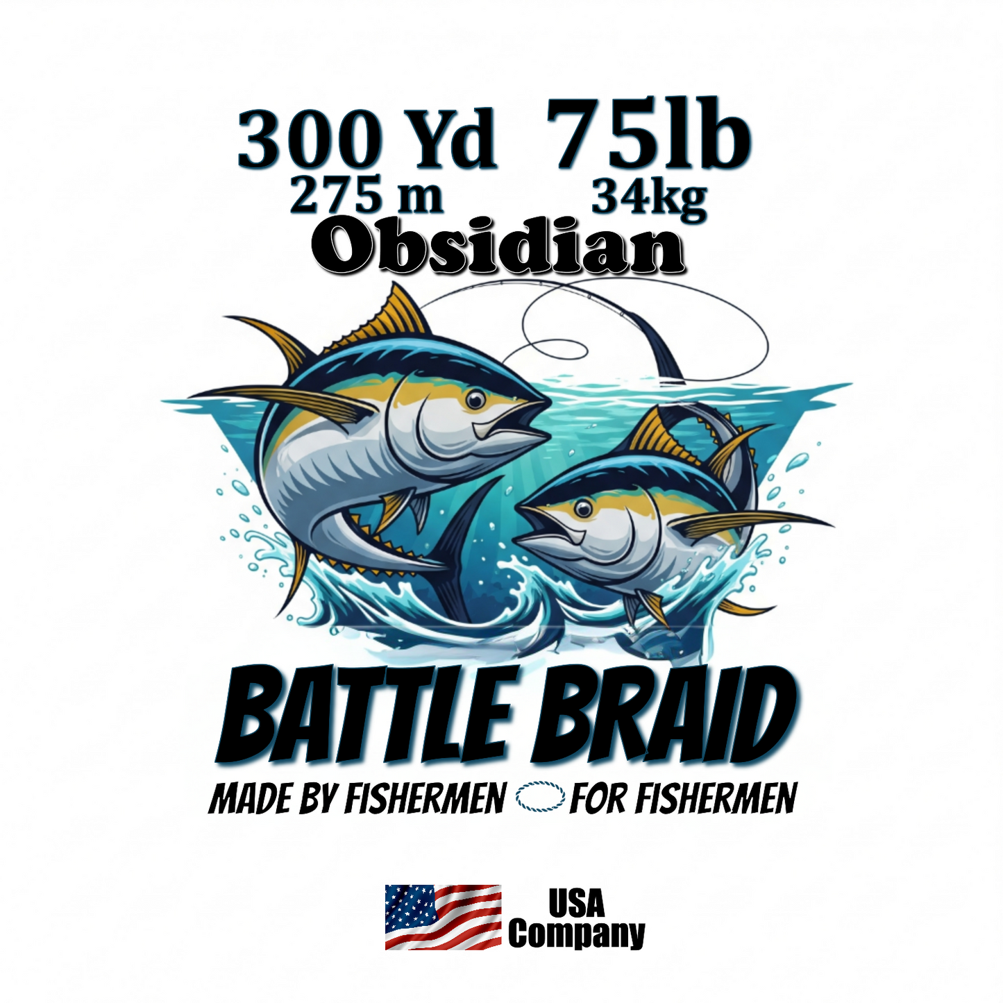 OBSIDIAN 300YRD SPOOL 8x PE