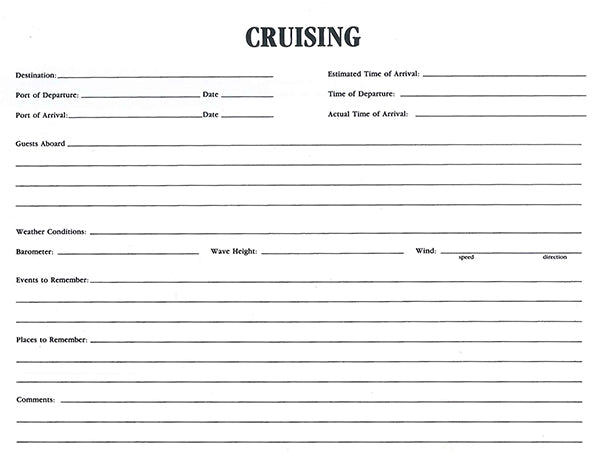 Weems & Plath The Cruising Log | SendIt Sailing