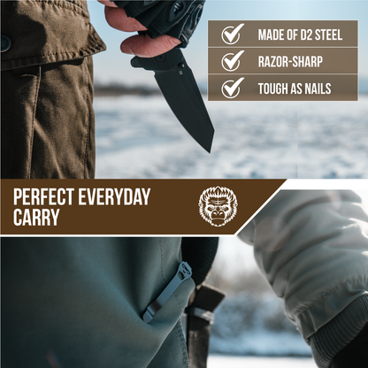 The Clip Point Folding Pocket Knife Giftset for Men and Women (Silver and Green)