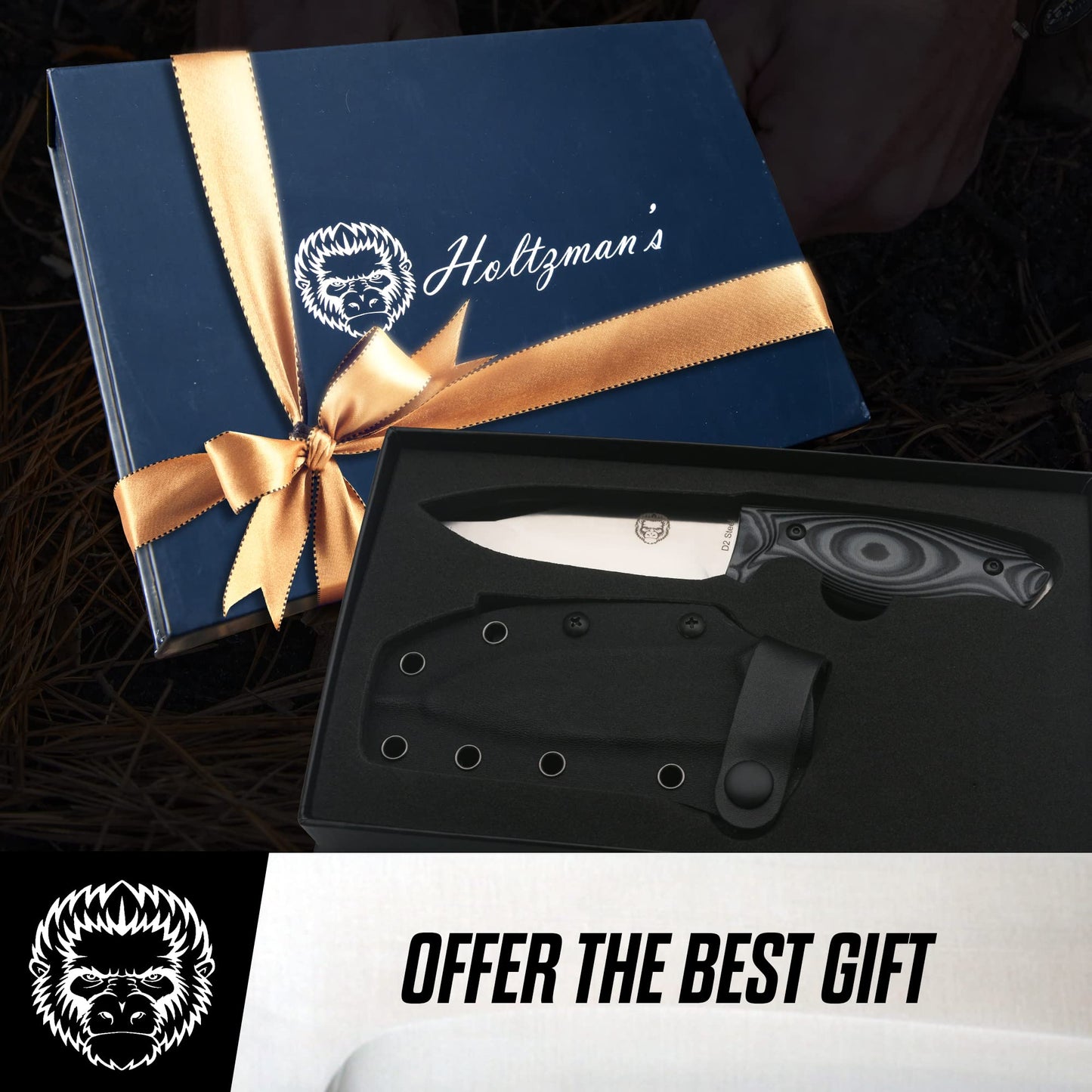 The Naked Silverback Survival Knife Giftset for Men