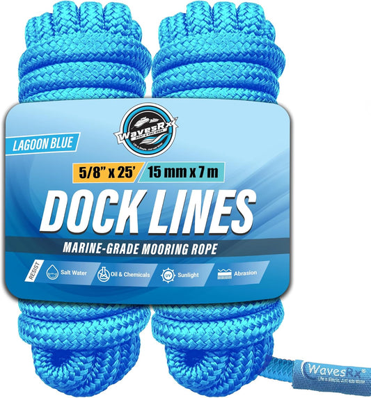 5/8” X 25’ DOCK LINES