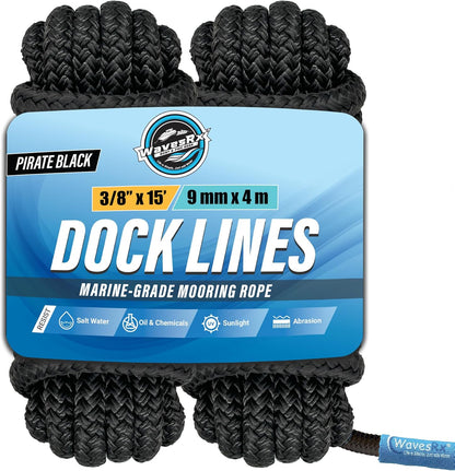 3/8” X 15’ DOCK LINES