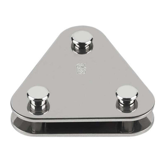 Schaefer Triangle Plate, Stepped, 3/8in-5/16in (10-8mm) | SendIt Sailing