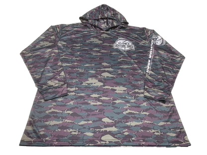 Venture Crew Mahi Pelagic Camo Face Buff Dri Fit Hoodie  (Adult/Youth)