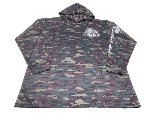 Venture Crew Mahi Pelagic Camo Face Buff Dri Fit Hoodie  (Adult/Youth)