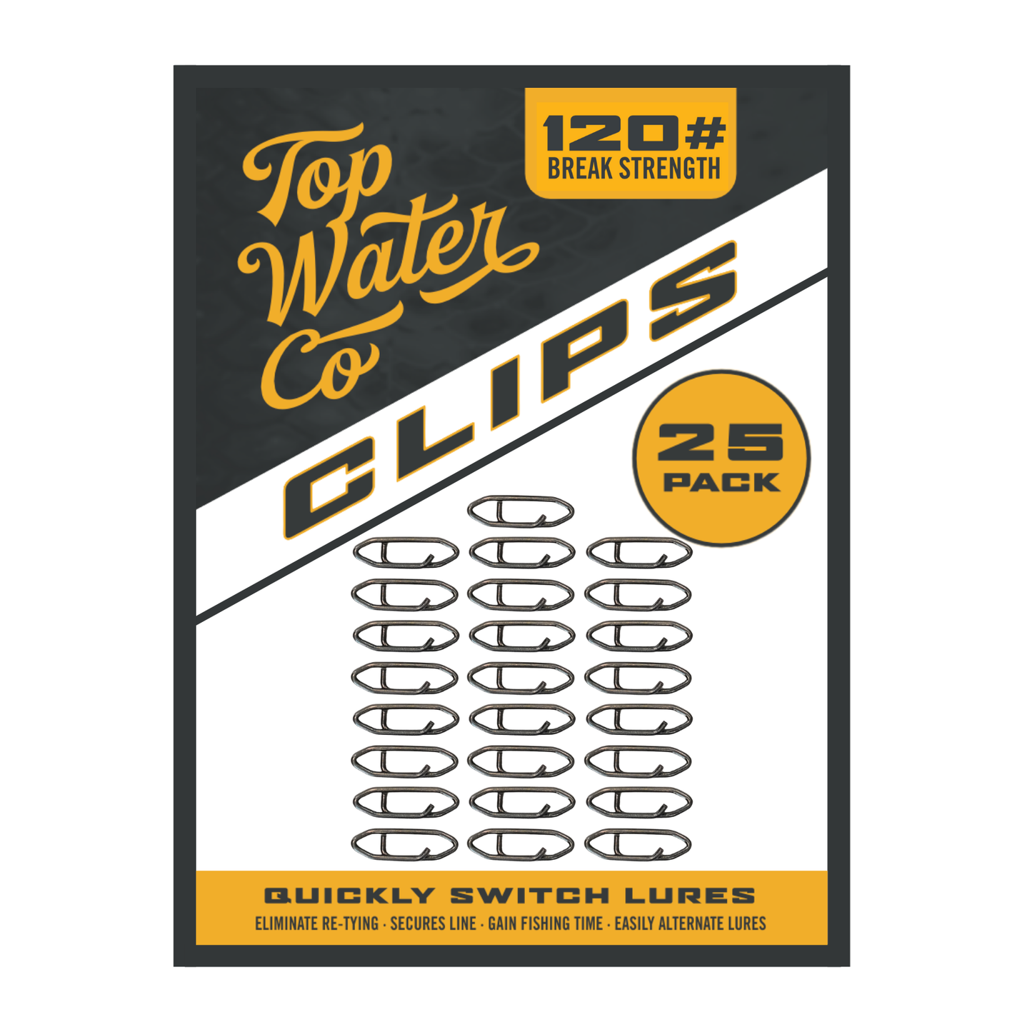 Topwater Co Speed Clips (15-45-70-120lbs)