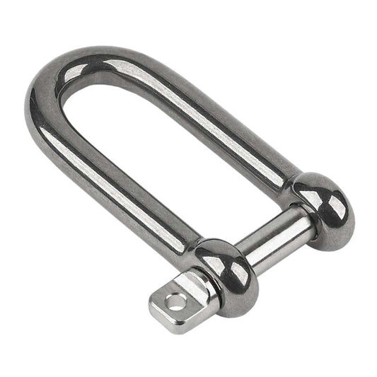 Schaefer Long D Shackle, 1/4in (6mm) Pin | SendIt Sailing