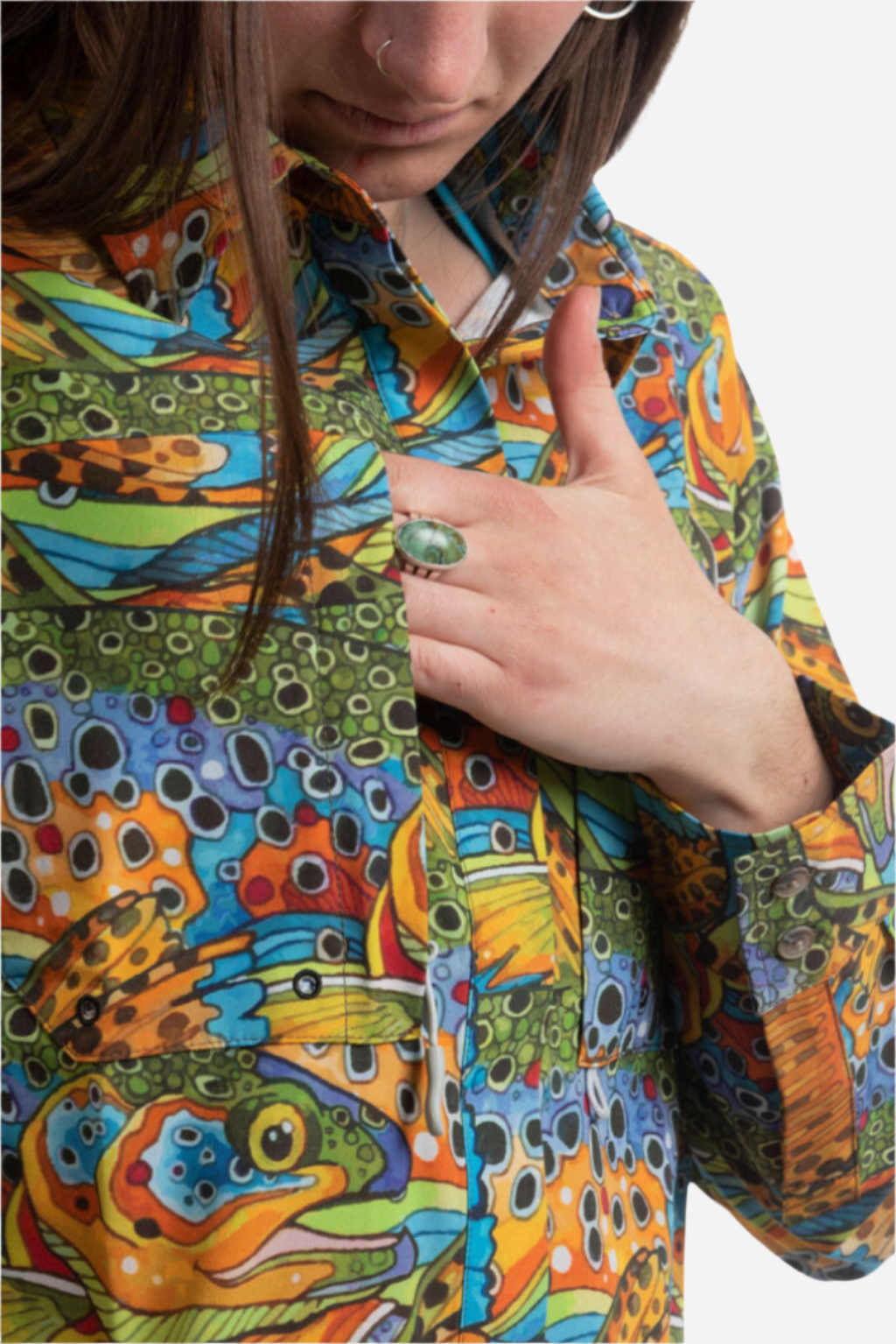 Unbound Brown Tunic Fishing Shirt