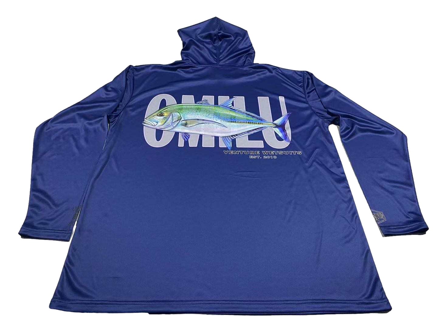 Omilu Navy Dri Fit Hoodie (Adult/Keiki)