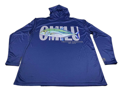 Omilu Navy Dri Fit Hoodie (Adult/Keiki)