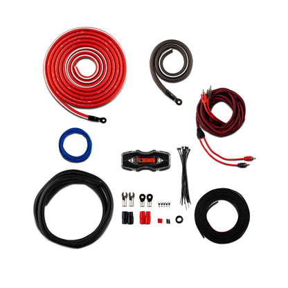 DS18 0-GA Amplifier Installation Kit -Red