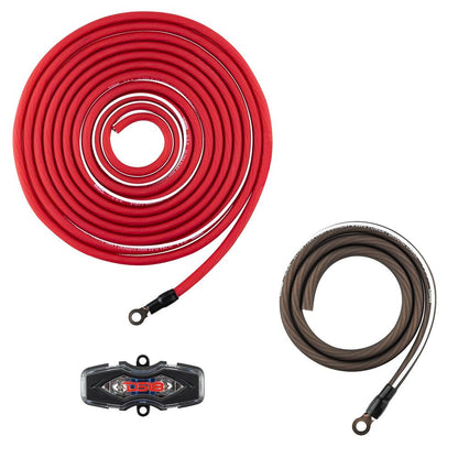 DS18 0-GA Amplifier Installation Kit -Red