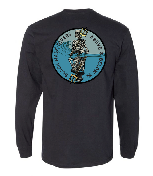 Black Mask Divers Above & Below Long Sleeve T