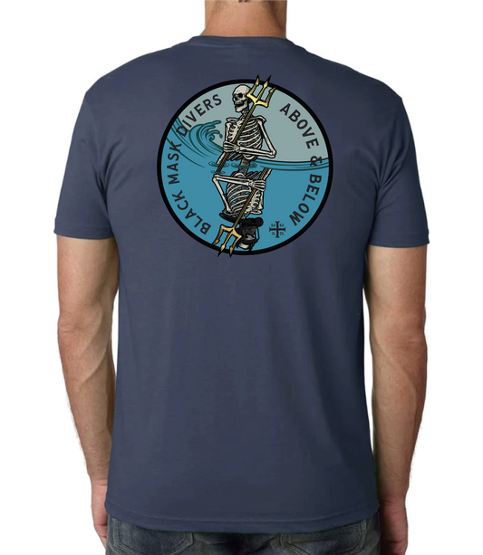 Black Mask Divers Above & Below T-Shirt TWO COLORS