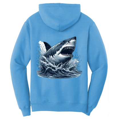 Cape Cod, MA Jaws Women's Cotton Hoodie