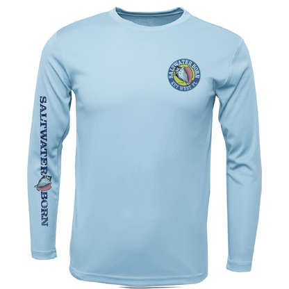 Key West, FL Action Mahi Long Sleeve UPF 50+ Dry-Fit Shirt