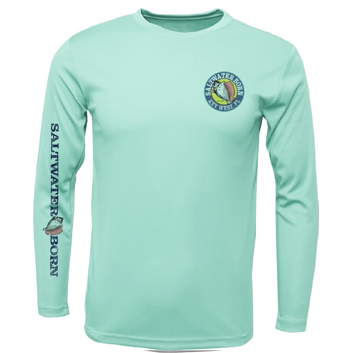 Key West, FL Action Mahi Long Sleeve UPF 50+ Dry-Fit Shirt