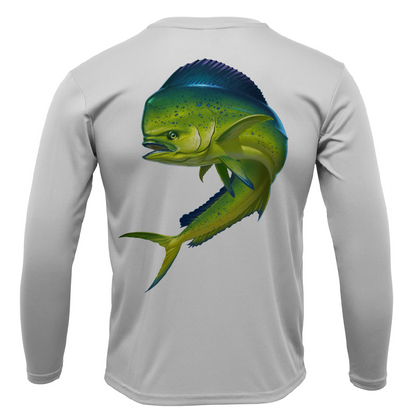 Key West, FL Action Mahi Long Sleeve UPF 50+ Dry-Fit Shirt