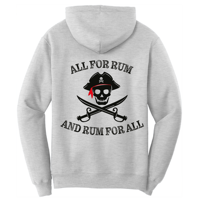 New York Freshwater Born Men's "All For Rum and Rum For All" Cotton Hoodie