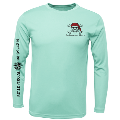 Saltwater Born "All for Rum and Rum for All" Long Sleeve UPF 50+ Dry-Fit Shirt
