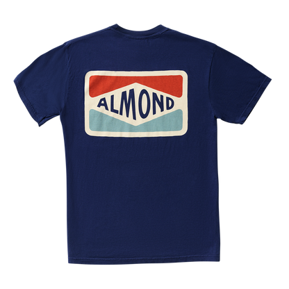 Almond Fin Box Tee | Navy