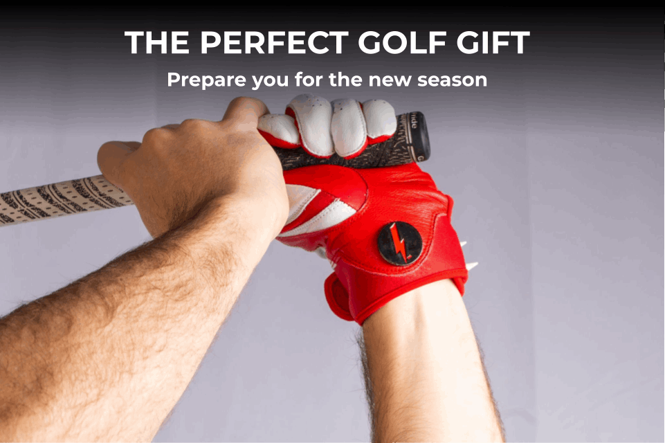 THE BYRD GOLF GLOVE ∞ White/Red