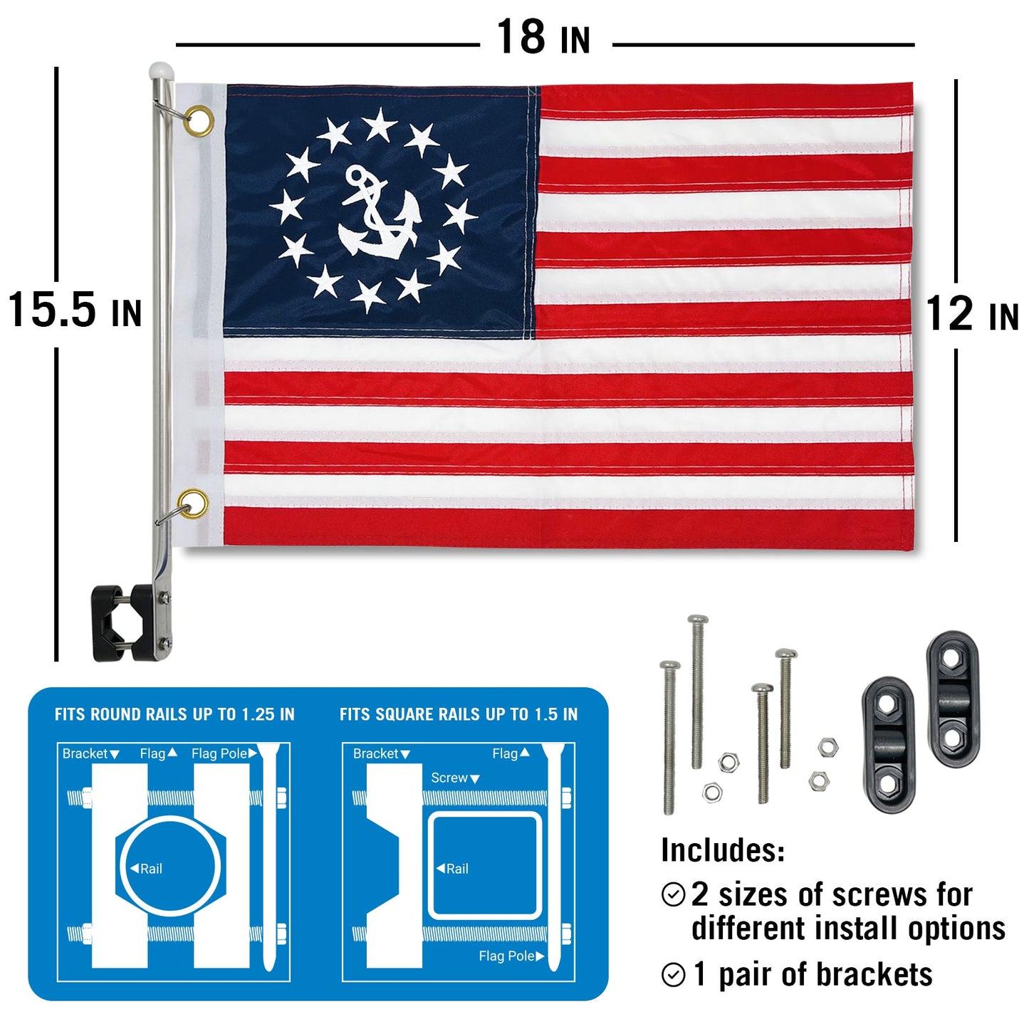 Anchor Boat Flag Yacht Ensign