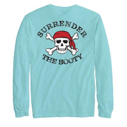 New York Freshwater Born "Surrender The Booty" Men's Cotton Long Sleeve Shirt