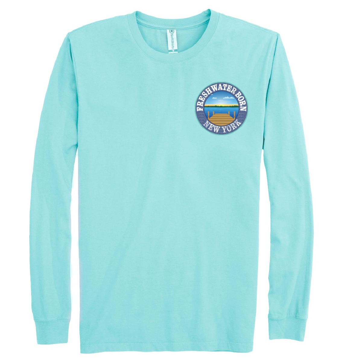 New York Freshwater Born "Surrender The Booty" Men's Cotton Long Sleeve Shirt