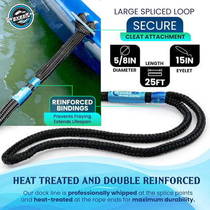 5/8” X 25’  DOCK LINES