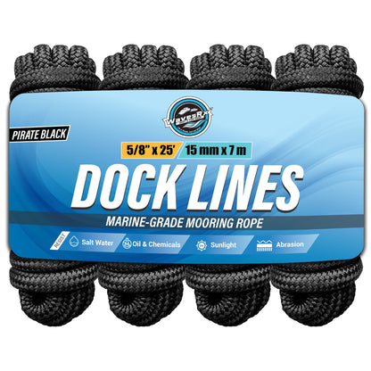 5/8” X 25’  DOCK LINES