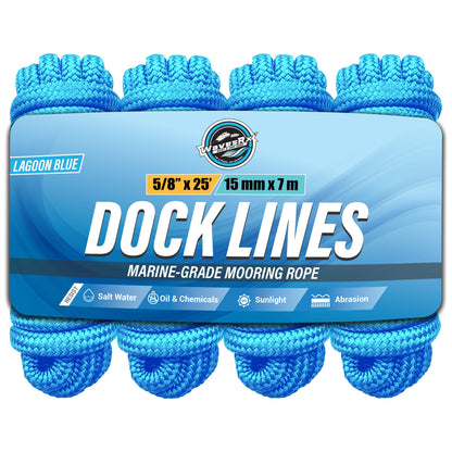5/8” X 25’  DOCK LINES