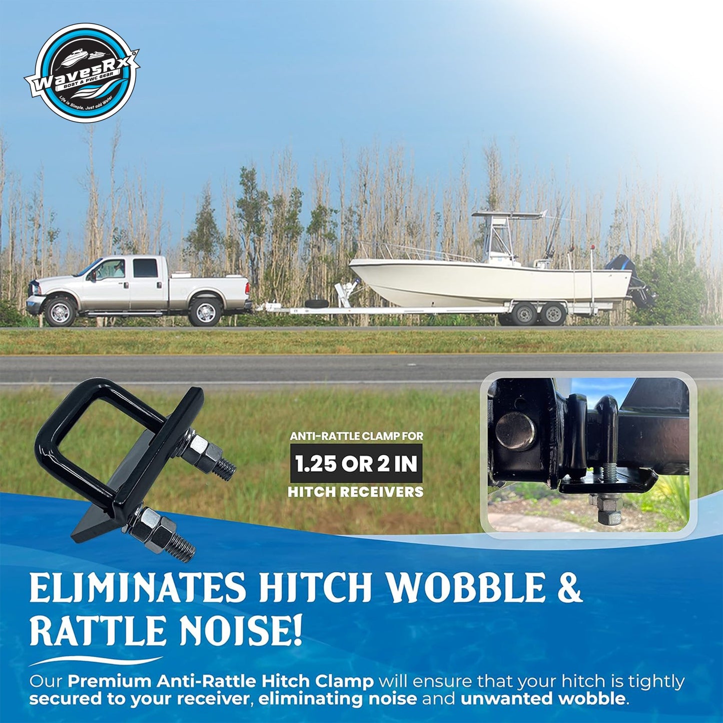 HITCH TIGHTENER CLAMP