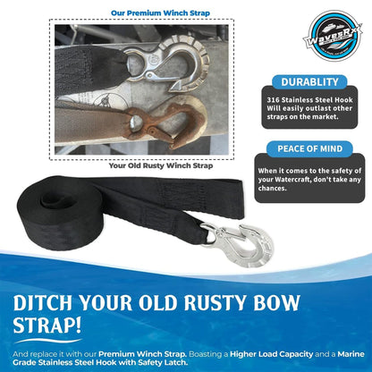 BOAT TRAILER WINCH STRAP