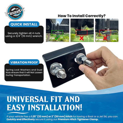 HITCH TIGHTENER CLAMP