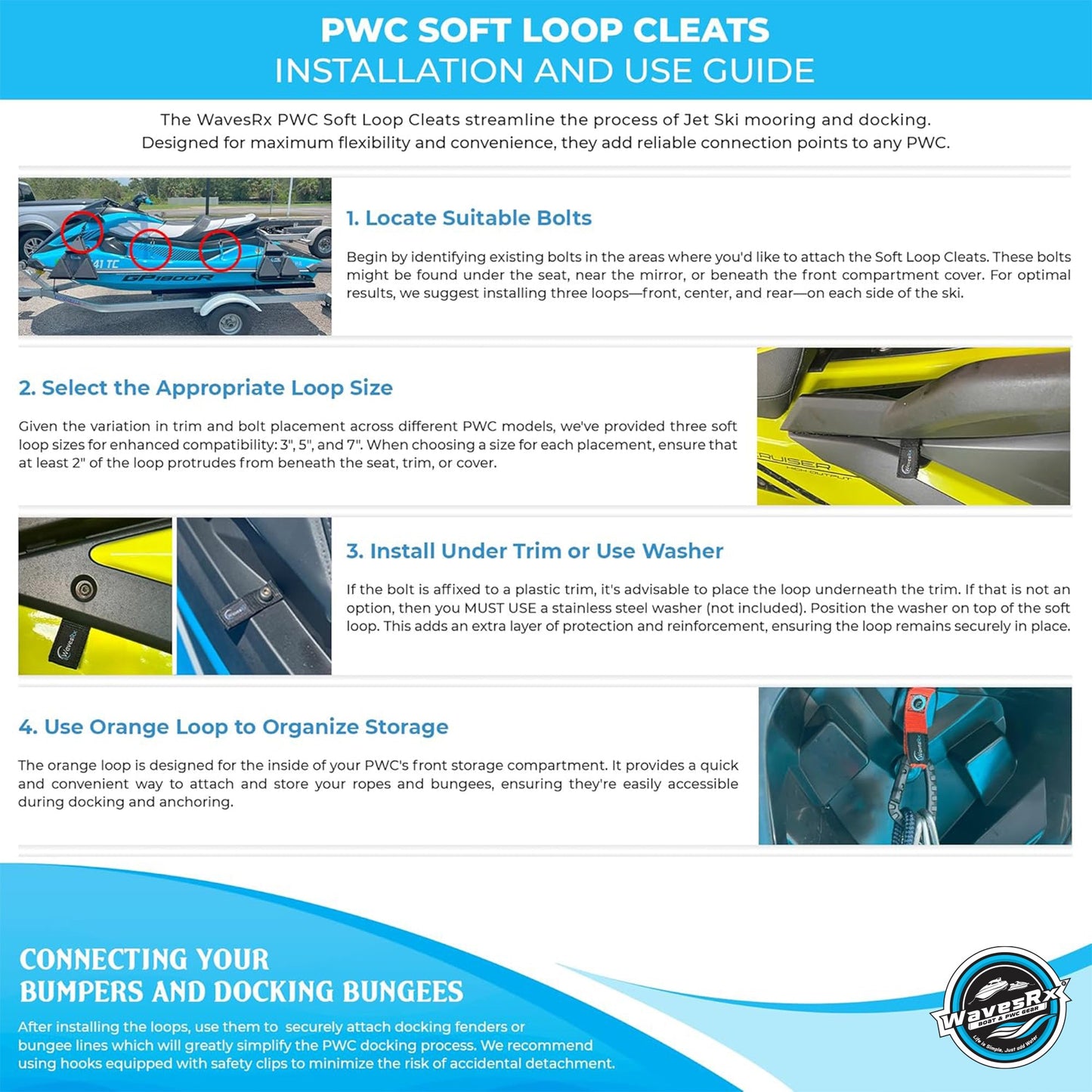 SOFT LOOPS JET SKI CLEATS