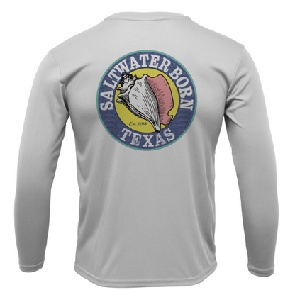 Texas Flag Boy's Long Sleeve UPF 50+ Dry-Fit Shirt