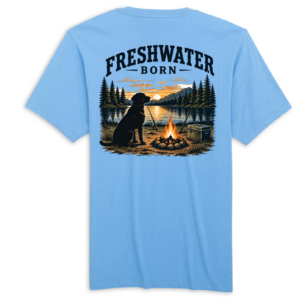Freshwater Born- Campfire Companion Men's Cotton Tee