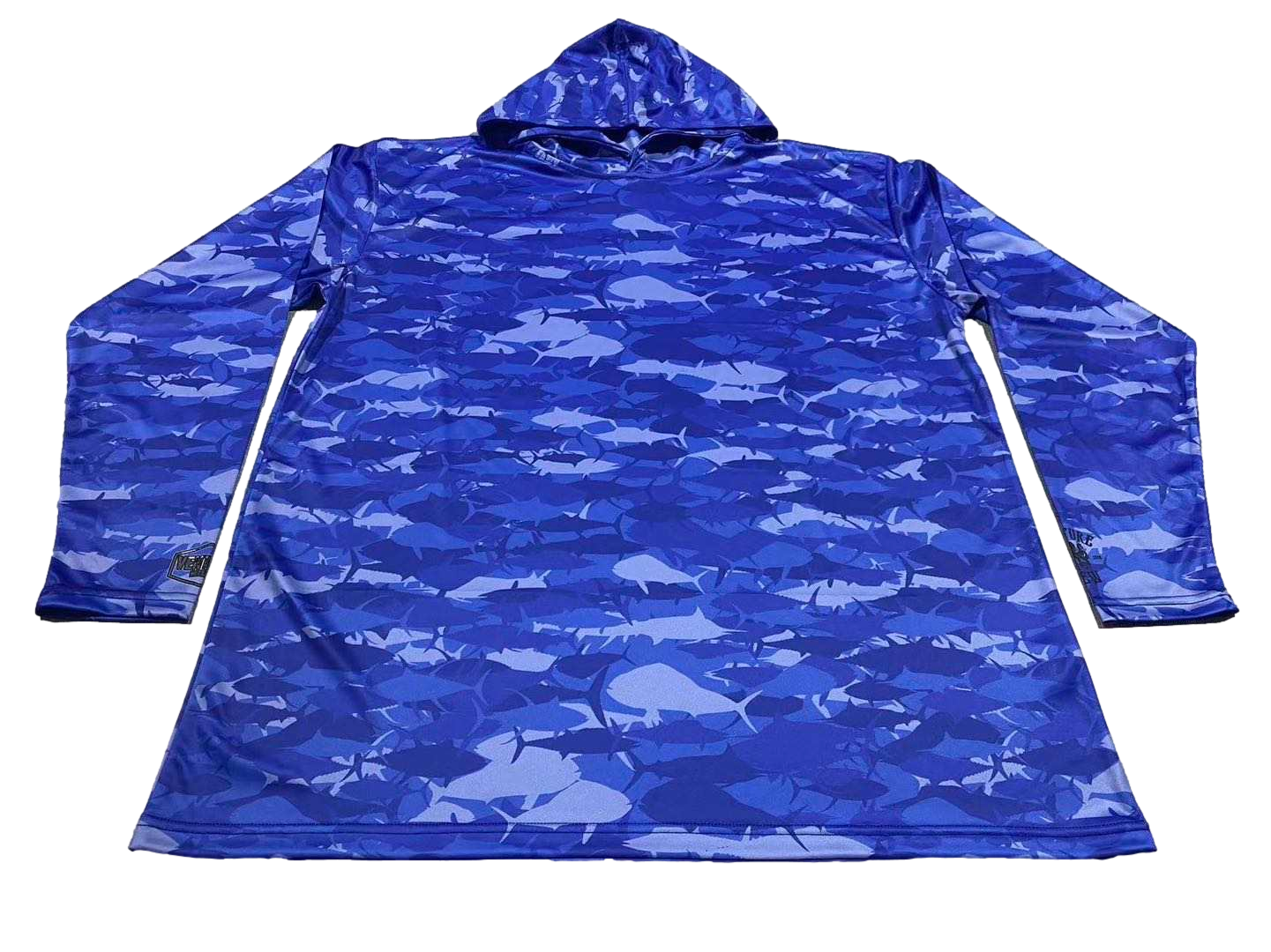 Pelagic Royal Camo Face Buff Dri Fit Hoodie  (Adult/Youth)