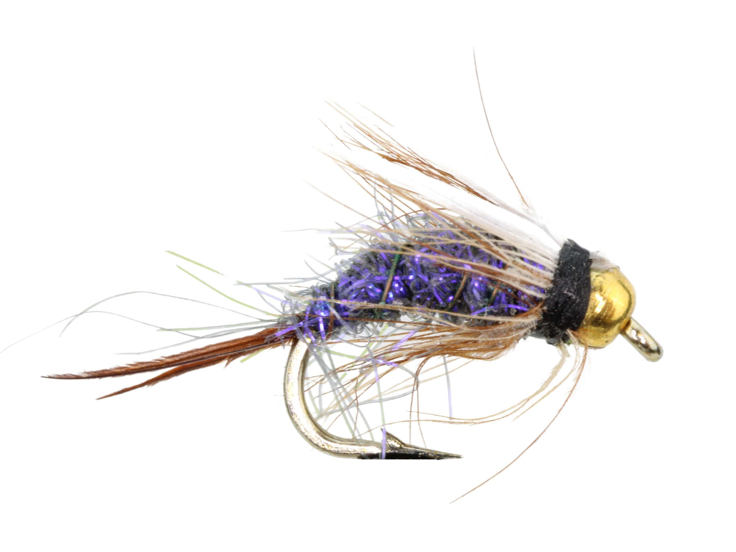 Wild Water Fly Fishing Fly Tying Material Kit, Bead Head Purple Prince Nymph | SendIt Sailing