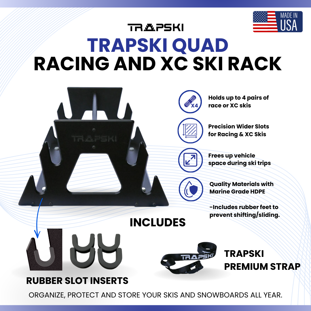 TRAPSKI QUAD Racing and XC Ski Rack